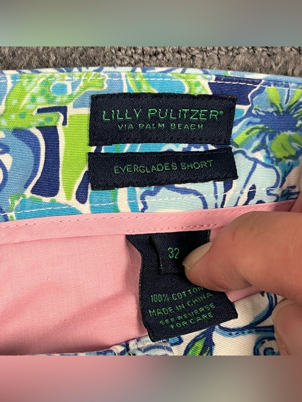 Lilly Pulitzer Via Palm Beach Mens Multicolor Floral Everglades Shorts Size 32 - Picture 4 of 11